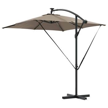 Sonnenschirm Taupe 249 x 249 x 250 cm Polyester und Aluminium