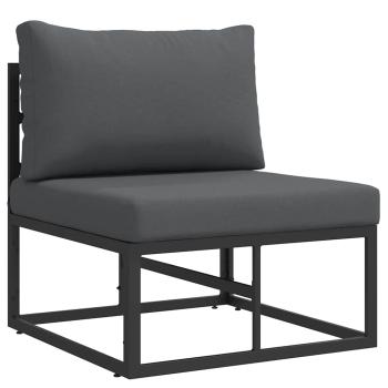 Gartenmöbel-Sets mit Kissen mit Kissen 3 pcs Schwarz und Anthrazit