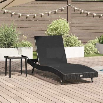 ARDEBO.de - Liegestuhl 2 pcs Schwarz 40 x 40 x 40,5 cm Poly Rattan