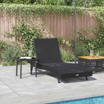 Liegestuhl 2 pcs Schwarz 40 x 40 x 40,5 cm Poly Rattan