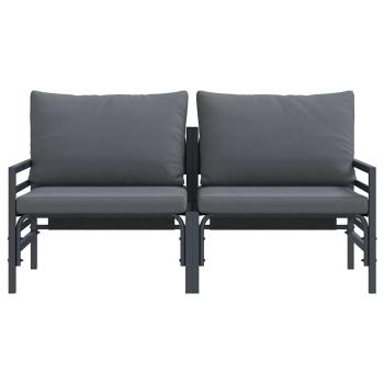 Gartenmöbel-Sets mit Kissen mit Kissen 2 pcs Anthrazit