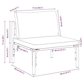 Gartenmöbel-Sets mit Kissen mit Kissen Anthrazit