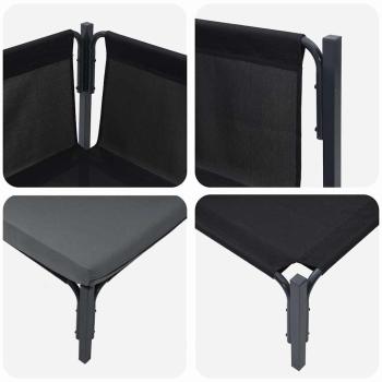 Gartenmöbel-Sets mit Kissen mit Kissen 2 pcs Anthrazit