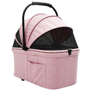 Faltbarer Haustierwagen Rosa 81 x 47 x 99 cm Oxford Stoff