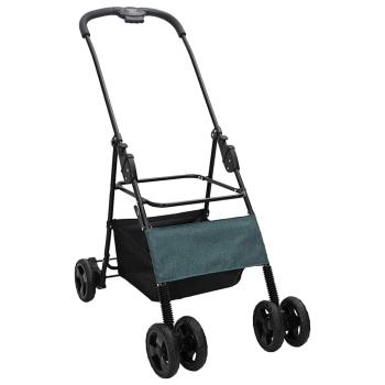 Faltbarer Haustierwagen Grün 81 x 47 x 99 cm Oxford Stoff