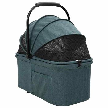 Faltbarer Haustierwagen Grün 81 x 47 x 99 cm Oxford Stoff