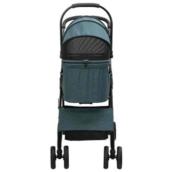 Faltbarer Haustierwagen Grün 81 x 47 x 99 cm Oxford Stoff