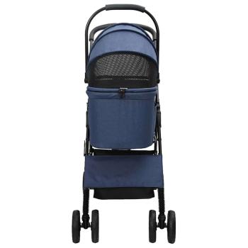 Faltbarer Haustierwagen Blau 81 x 47 x 99 cm Oxford Stoff