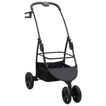 Faltbarer Haustierwagen Schwarz 78 x 54 x 101 cm Oxford Stoff