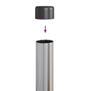Zaunpfosten 12 pcs Silber 50 cm Galvanisierter Stahl