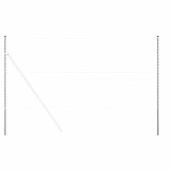 Zaunpfosten 12 pcs Silber 130 cm Galvanisierter Stahl