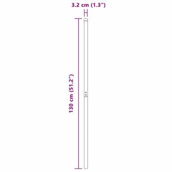 Zaunpfosten 12 pcs Silber 130 cm Galvanisierter Stahl
