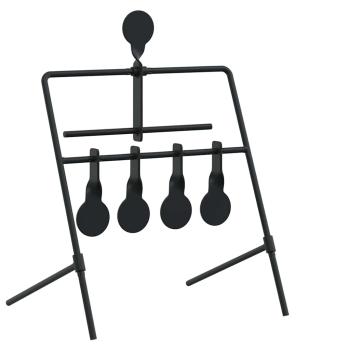 Schießziel Schwarz 40 x 34 x 53 cm Stahl