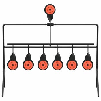Schießziel Schwarz 40 x 34 x 53 cm Stahl