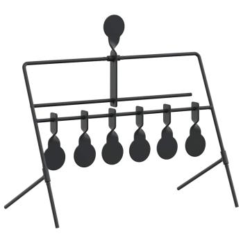 Schießziel Schwarz 40 x 34 x 53 cm Stahl