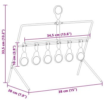 Schießziel Schwarz 40 x 34 x 53 cm Stahl