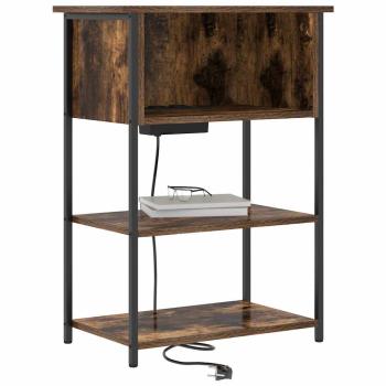 Nachttisch Räuchereiche 55 x 31 x 76 cm Holzwerkstoff