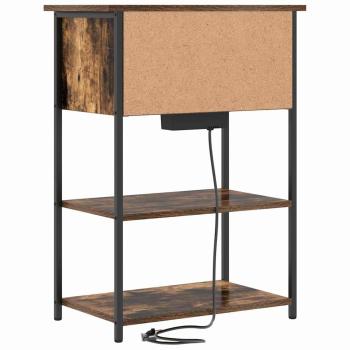 Nachttisch Räuchereiche 55 x 31 x 76 cm Holzwerkstoff