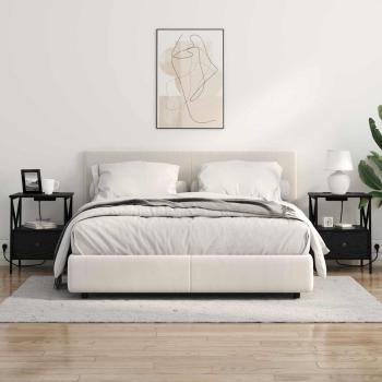 Nachttisch Schwarze Eiche 41,5 x 40,5 x 55 cm Holzwerkstoff