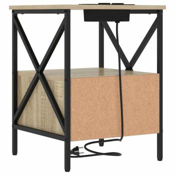 Nachttisch 2 pcs Sonoma Eiche 41,5 x 40,5 x 55 cm Holzwerkstoff