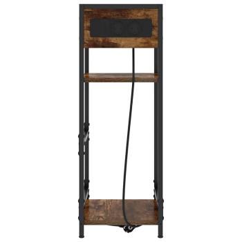 Nachttisch Räuchereiche 40 x 27 x 76 cm Holzwerkstoff