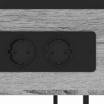 Nachttisch Grau Sonoma 40 x 27 x 76 cm Holzwerkstoff