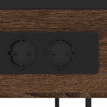 Nachttisch Braune Eiche 40 x 27 x 76 cm Holzwerkstoff