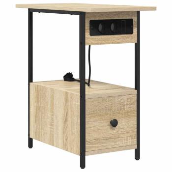ARDEBO.de - Nachttisch Sonoma Eiche 60 x 30 x 61 cm Holzwerkstoff