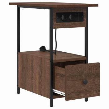 Nachttisch Braune Eiche 60 x 30 x 61 cm Holzwerkstoff