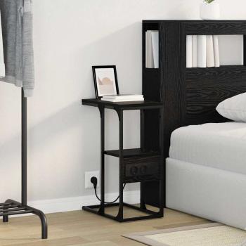 Nachttisch Schwarze Eiche 41,5 x 26 x 60,5 cm Holzwerkstoff