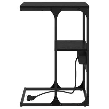 Nachttisch Schwarze Eiche 41,5 x 26 x 60,5 cm Holzwerkstoff