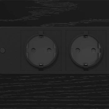 Nachttisch Schwarze Eiche 41,5 x 26 x 60,5 cm Holzwerkstoff