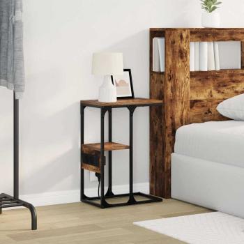 Nachttisch Räuchereiche 41,5 x 26 x 60,5 cm Holzwerkstoff