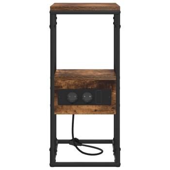 Nachttisch Räuchereiche 41,5 x 26 x 60,5 cm Holzwerkstoff