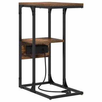 Nachttisch Räuchereiche 41,5 x 26 x 60,5 cm Holzwerkstoff