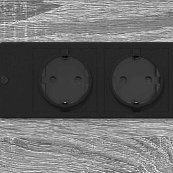 ARDEBO.de - Nachttisch Grau Sonoma 41,5 x 26 x 60,5 cm Holzwerkstoff