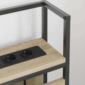 Stauraum-Kopfteil mit Kopfteil mit Speicher Sonoma Eiche 80 cm Holzwerkstoff