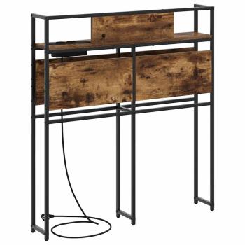 Stauraum-Kopfteil mit Kopfteil mit Speicher Räuchereiche 80 cm Holzwerkstoff