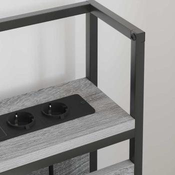 Stauraum-Kopfteil mit Kopfteil mit Speicher Grau Sonoma 80 cm Holzwerkstoff
