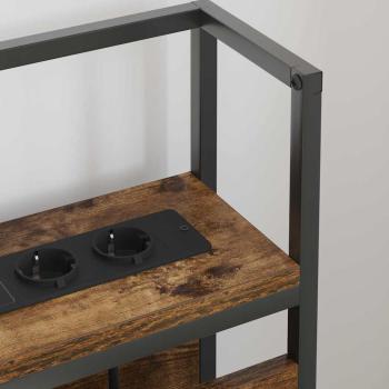 Stauraum-Kopfteil Räuchereiche 120 cm Holzwerkstoff