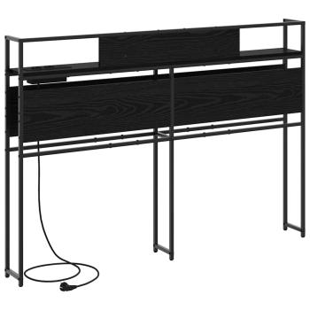 Stauraum-Kopfteil Schwarze Eiche 135 cm Holzwerkstoff