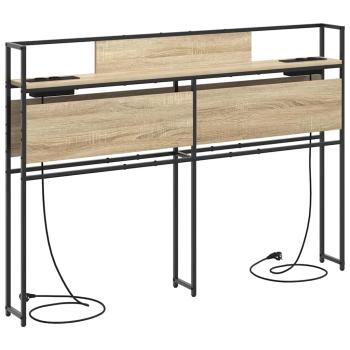 Stauraum-Kopfteil Sonoma Eiche 135 cm Holzwerkstoff