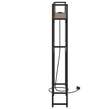Stauraum-Kopfteil Braune Eiche 135 cm Holzwerkstoff