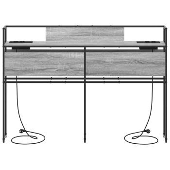 Stauraum-Kopfteil mit Kopfteil mit Speicher Grau Sonoma 150 cm Holzwerkstoff