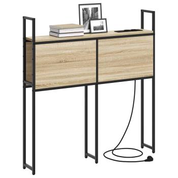 Stauraum-Kopfteil mit Kopfteil mit Speicher Sonoma Eiche 75 cm Holzwerkstoff