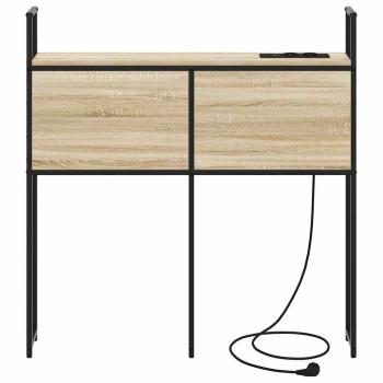 Stauraum-Kopfteil mit Kopfteil mit Speicher Sonoma Eiche 75 cm Holzwerkstoff