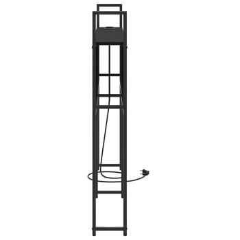 Stauraum-Kopfteil Schwarze Eiche 120 cm Holzwerkstoff