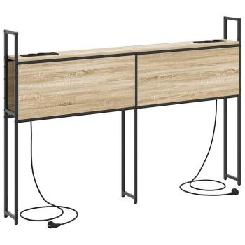 Stauraum-Kopfteil Sonoma Eiche 120 cm Holzwerkstoff