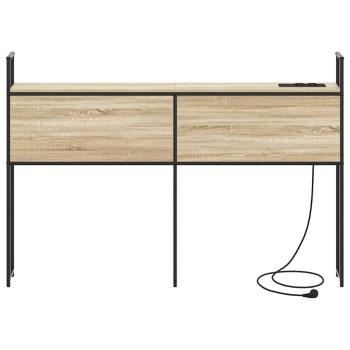 Stauraum-Kopfteil Sonoma Eiche 120 cm Holzwerkstoff