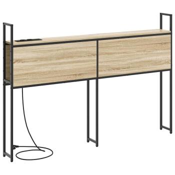 Stauraum-Kopfteil Sonoma Eiche 120 cm Holzwerkstoff